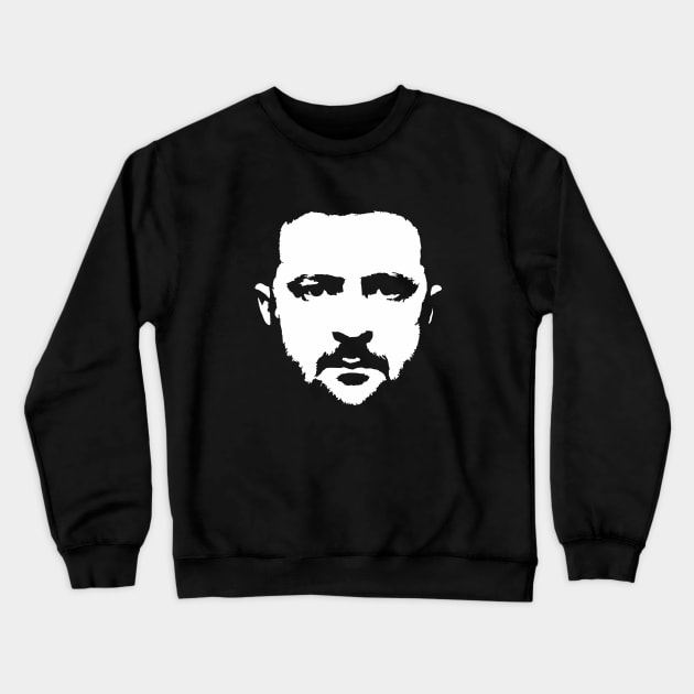 Zelensky - Ukrainian Freedom Portrait Crewneck Sweatshirt by arnoudfaber